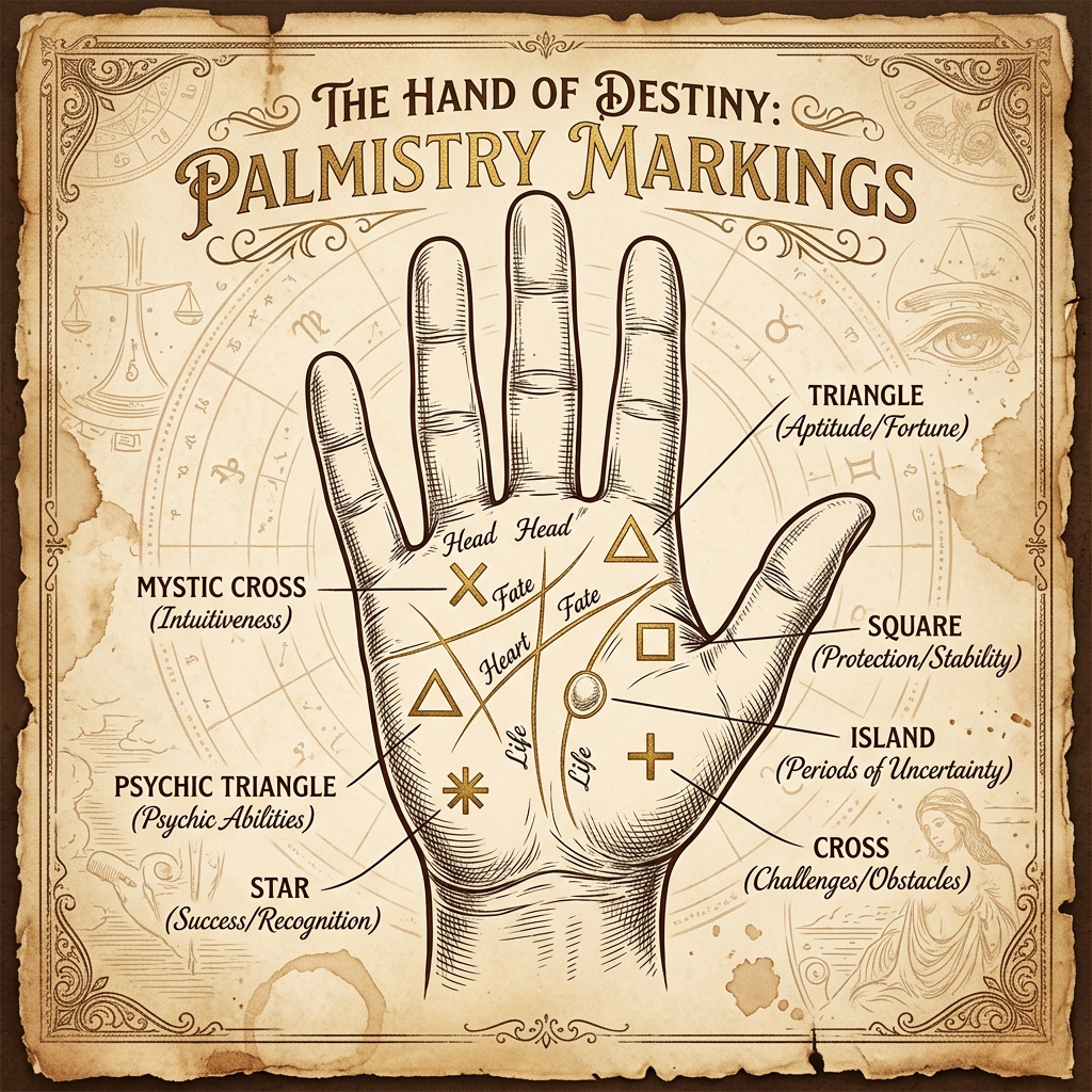 Special Markings on the Palm Map