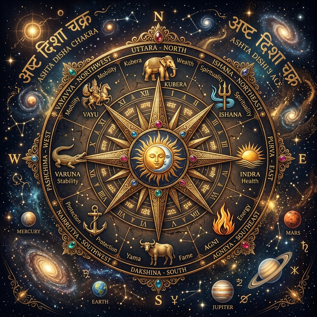 Ashta Disha Chakra Vastu Wheel