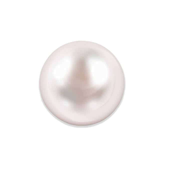 Natural Pearl (Moti) Gemstone | Certified Original Mukta for Astrology | Untreated, Round Cut
