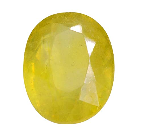 S Kumar Gems & Jewels Certified Natural Yellow Sapphire Pookhraj/Pukhraj Stone